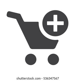 Shopping Cart Icon, Vector flat design style