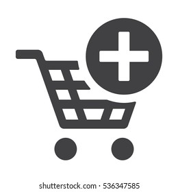 Shopping Cart Icon, Vector flat design style