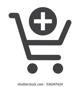 Shopping Cart Icon, Vector flat design style