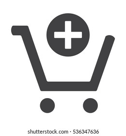 Shopping Cart Icon, Vector flat design style