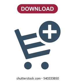 Shopping Cart Icon, Vector flat design style