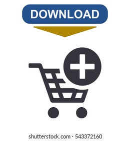 Shopping Cart Icon, Vector flat design style