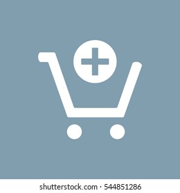 Shopping Cart Icon, Vector flat design style