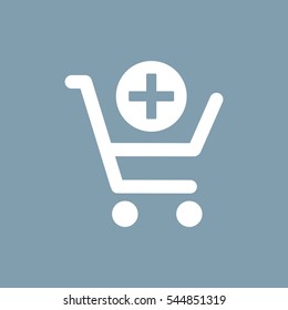Shopping Cart Icon, Vector flat design style