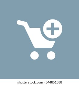 Shopping Cart Icon, Vector flat design style