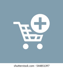 Shopping Cart Icon, Vector flat design style