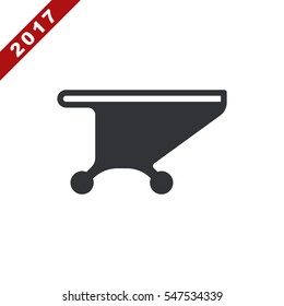 Shopping Cart Icon, Vector flat design style