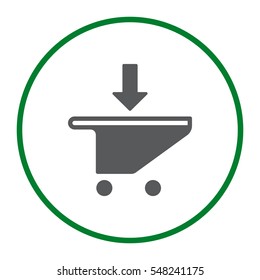 Shopping Cart Icon, Vector flat design style