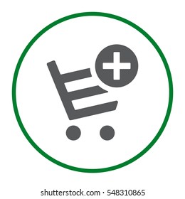 Shopping Cart Icon, Vector flat design style