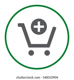 Shopping Cart Icon, Vector flat design style