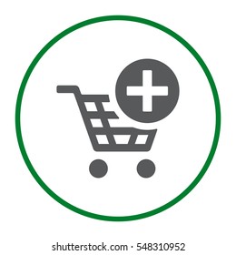 Shopping Cart Icon, Vector flat design style
