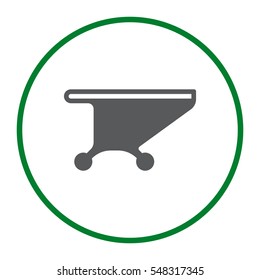 Shopping Cart Icon, Vector flat design style