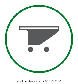 Shopping Cart Icon, Vector flat design style