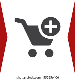 Shopping Cart Icon, Vector flat design style