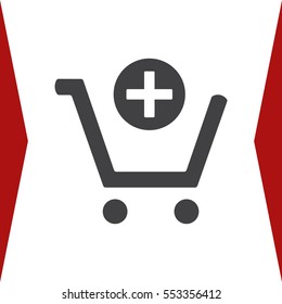 Shopping Cart Icon, Vector flat design style