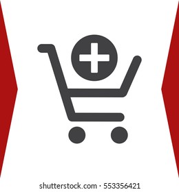 Shopping Cart Icon, Vector flat design style