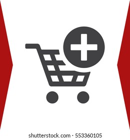 Shopping Cart Icon, Vector flat design style