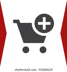 Shopping Cart Icon, Vector flat design style