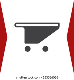 Shopping Cart Icon, Vector flat design style