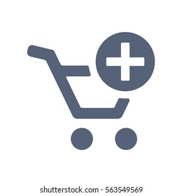 Shopping Cart Icon, Vector flat design style