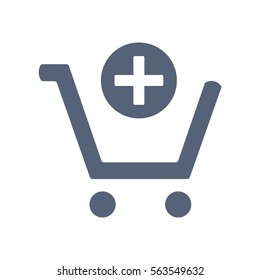 Shopping Cart Icon, Vector flat design style