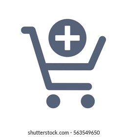 Shopping Cart Icon, Vector flat design style