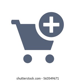 Shopping Cart Icon, Vector flat design style