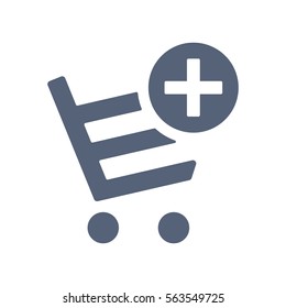 Shopping Cart Icon, Vector flat design style