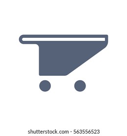 Shopping Cart Icon, Vector flat design style