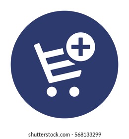 Shopping Cart Icon, Vector flat design style