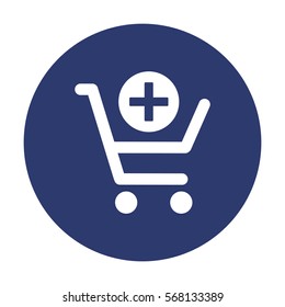 Shopping Cart Icon, Vector flat design style