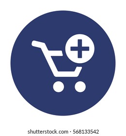 Shopping Cart Icon, Vector flat design style
