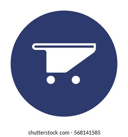 Shopping Cart Icon, Vector flat design style