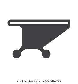 Shopping Cart Icon, Vector flat design style