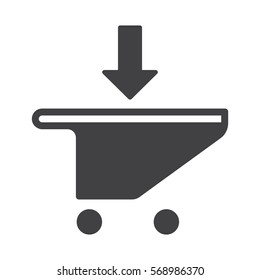 Shopping Cart Icon, Vector flat design style