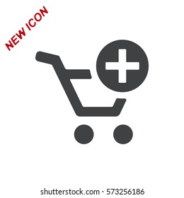 Shopping Cart Icon, Vector flat design style