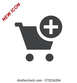 Shopping Cart Icon, Vector flat design style