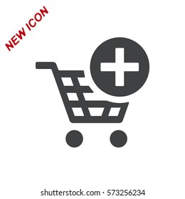 Shopping Cart Icon, Vector flat design style