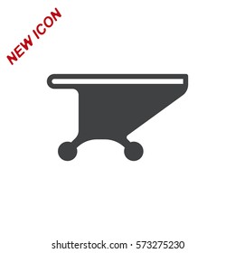 Shopping Cart Icon, Vector flat design style