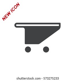 Shopping Cart Icon, Vector flat design style