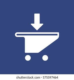 Shopping Cart Icon, Vector flat design style