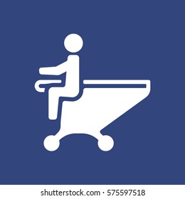 Shopping Cart Icon, Vector flat design style