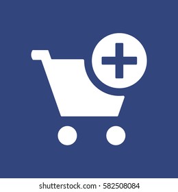 Shopping Cart Icon, Vector flat design style