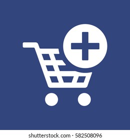 Shopping Cart Icon, Vector flat design style