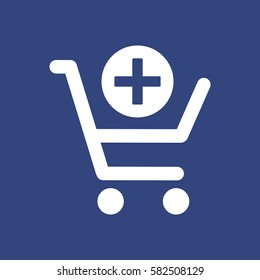 Shopping Cart Icon, Vector flat design style