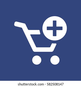 Shopping Cart Icon, Vector flat design style