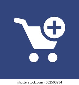 Shopping Cart Icon, Vector flat design style