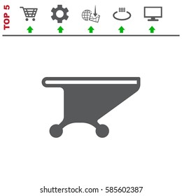 Shopping Cart Icon, Vector flat design style