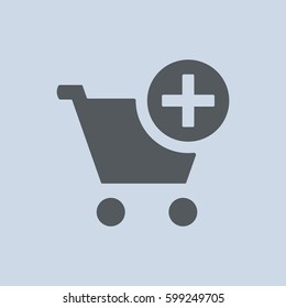 Shopping Cart Icon, Vector flat design style