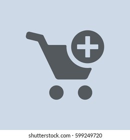 Shopping Cart Icon, Vector flat design style